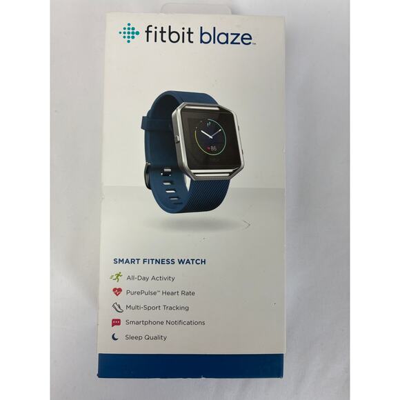 Fitbit Blaze Activity Tracker Smart Fitness Watch Sm Teal Slicone Band Tested - Picture 2 of 7